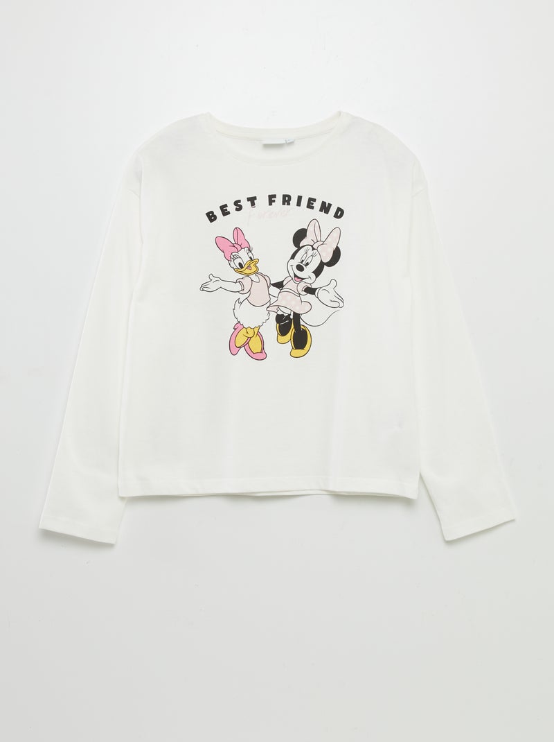 T-shirt 'Minnie' 'Disney' manga comprida BEGE - Kiabi