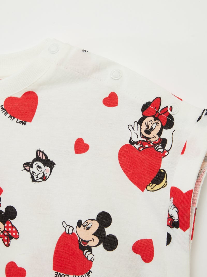 T-shirt 'Minnie e Mickey' 'Disney' - So Easy BRANCO - Kiabi