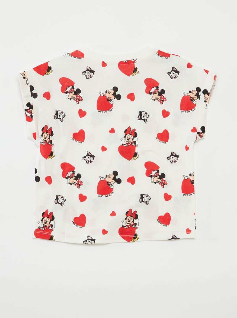T-shirt 'Minnie e Mickey' 'Disney' - So Easy BRANCO - Kiabi