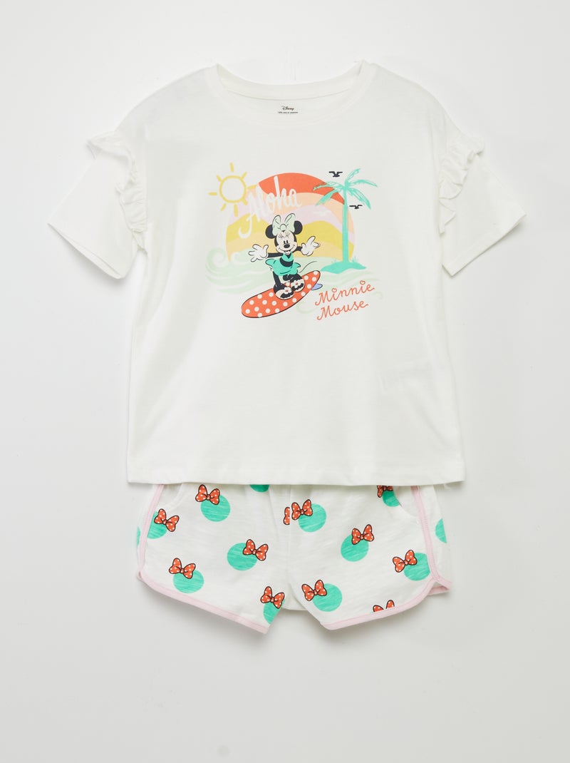 T-shirt 'Minnie' em jersey - 2 peças BEGE - Kiabi