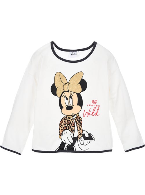T-shirt minnie mouse branco menina | licença oficial - Kiabi