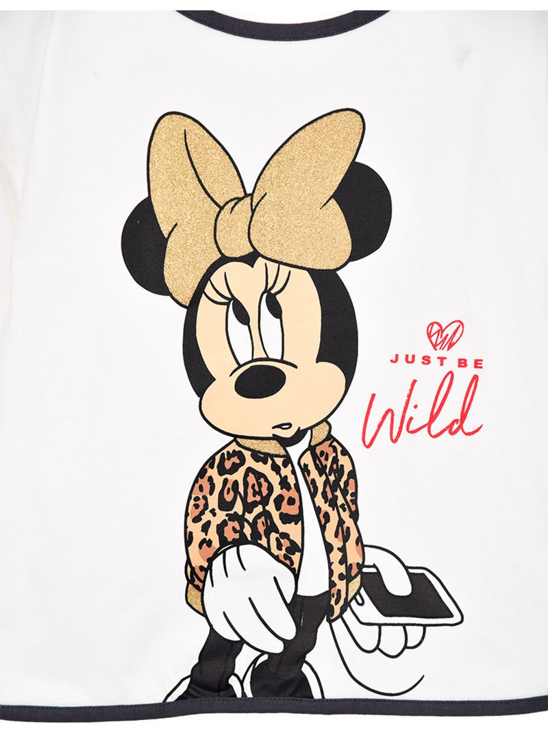 T-shirt minnie mouse branco menina | licença oficial Branco - Kiabi