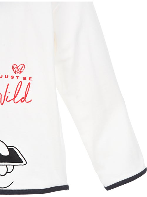 T-shirt minnie mouse branco menina | licença oficial - Kiabi