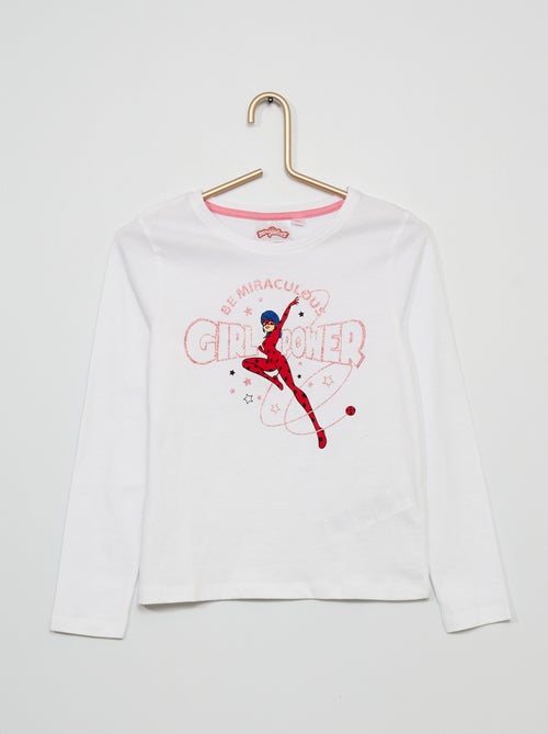 T-shirt 'Miraculous: As Aventuras de Ladybug' em jersey - Kiabi