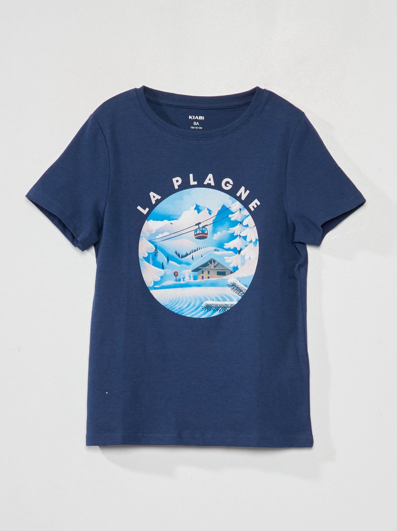T-shirt mista 'Antibes' AZUL - Kiabi