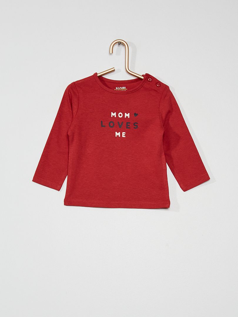 T-shirt 'mom' ROXO - Kiabi