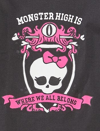 T-shirt 'Monster High' de manga curta