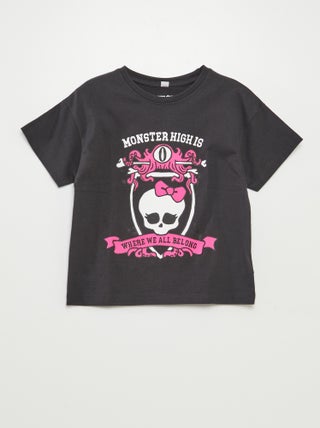 T-shirt 'Monster High' de manga curta