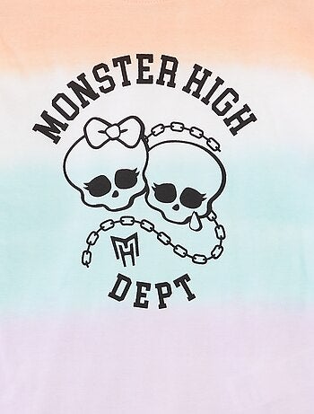 T-shirt 'Monster High' de manga curta tie and dye