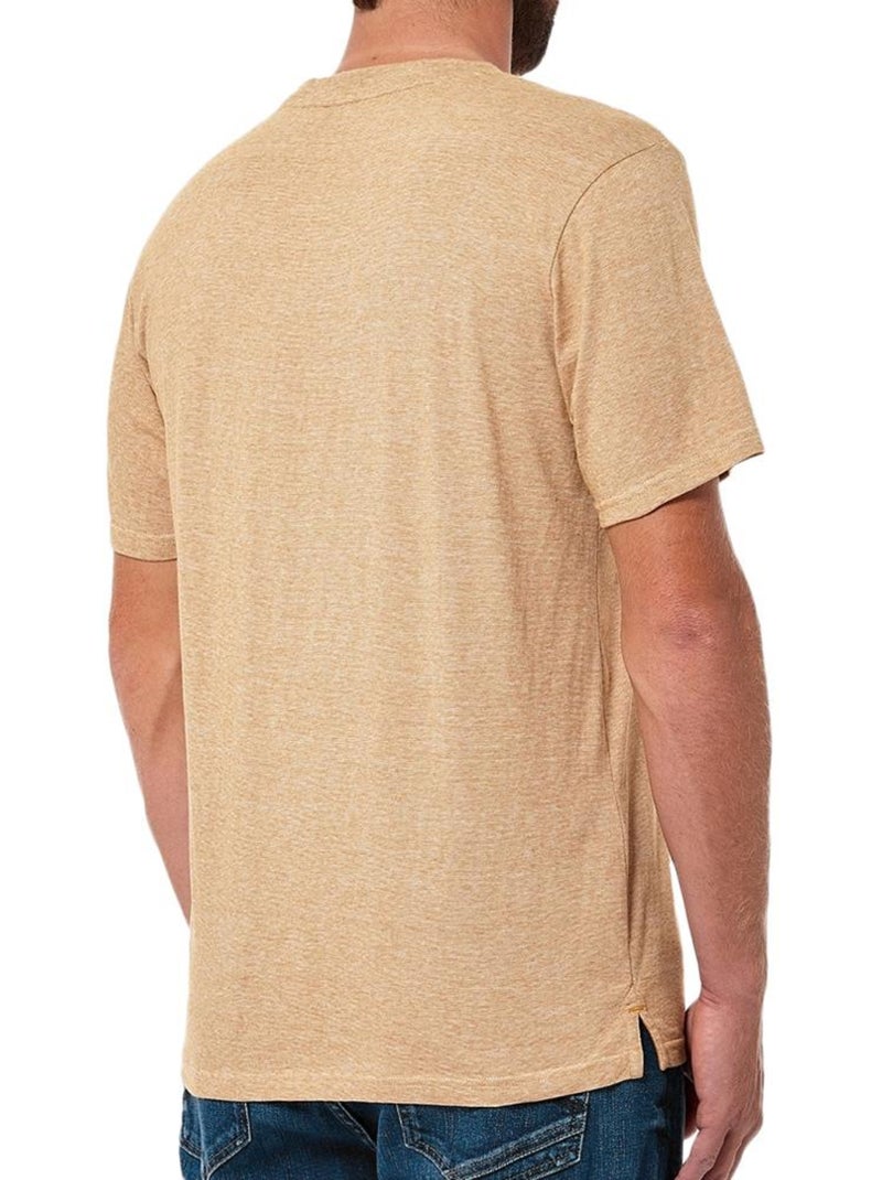 T-Shirt Mostarda Homem Kaporal SAVEH Amarelo - Kiabi