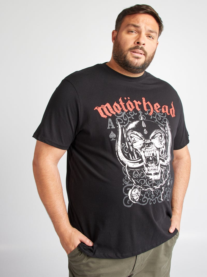 T-shirt 'Motorhead' de manga curta Preto - Kiabi