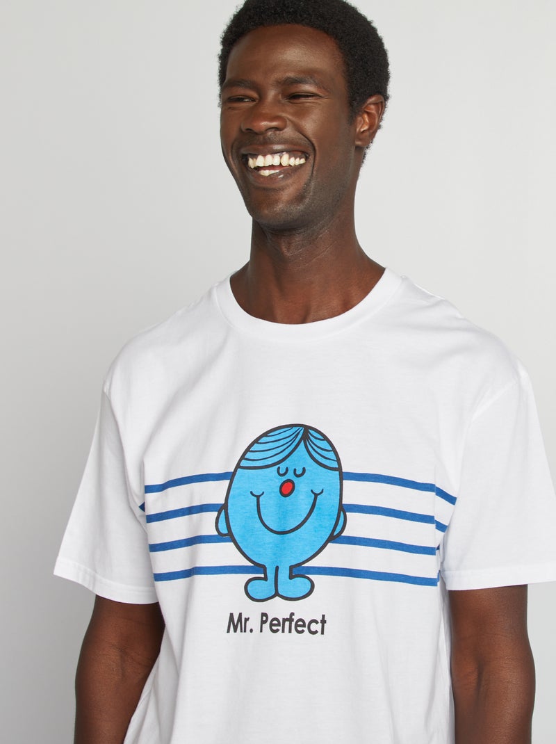 T-shirt 'Mr Perfect' AZUL - Kiabi
