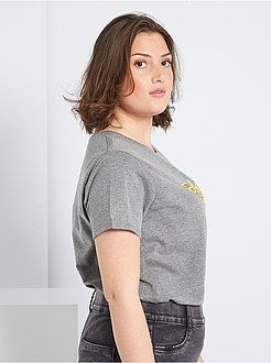 T-shirt 'Mulher-Maravilha' com lantejoulas reversíveis - Kiabi