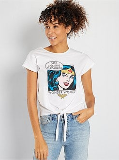 T-shirt 'Mulher-Maravilha' 'DC Comics' - Kiabi