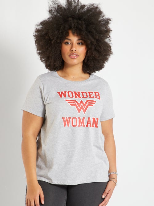 T-shirt 'Mulher Maravilha' 'DC Comics' - Kiabi