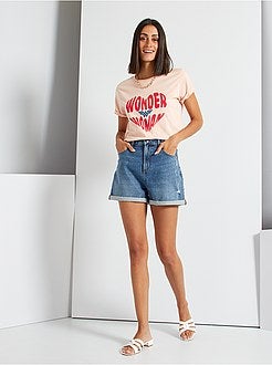 T-shirt 'Mulher Maravilha' de conceção ecológica - Kiabi