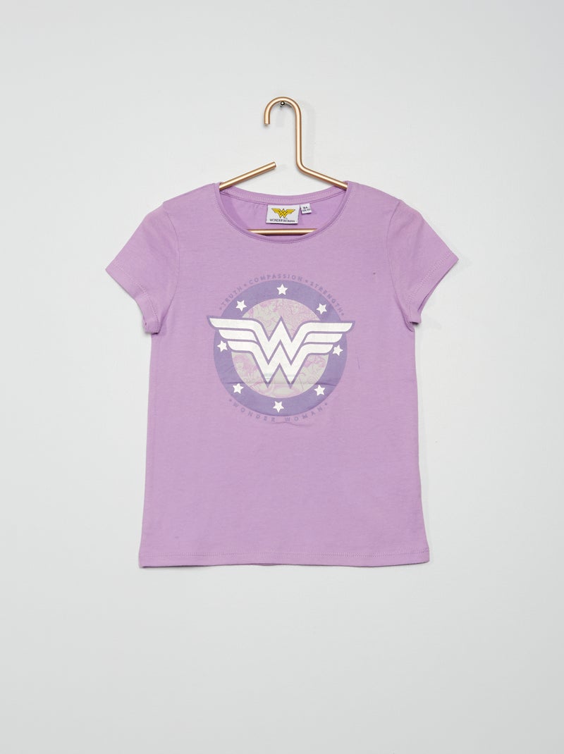 T-shirt 'Mulher Maravilha' holográfica VIOLETA - Kiabi