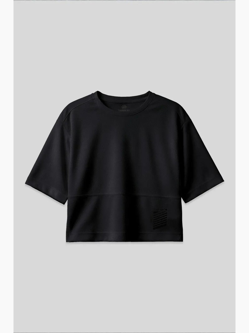 T-shirt mulher oversize crop tommy Branco - Kiabi