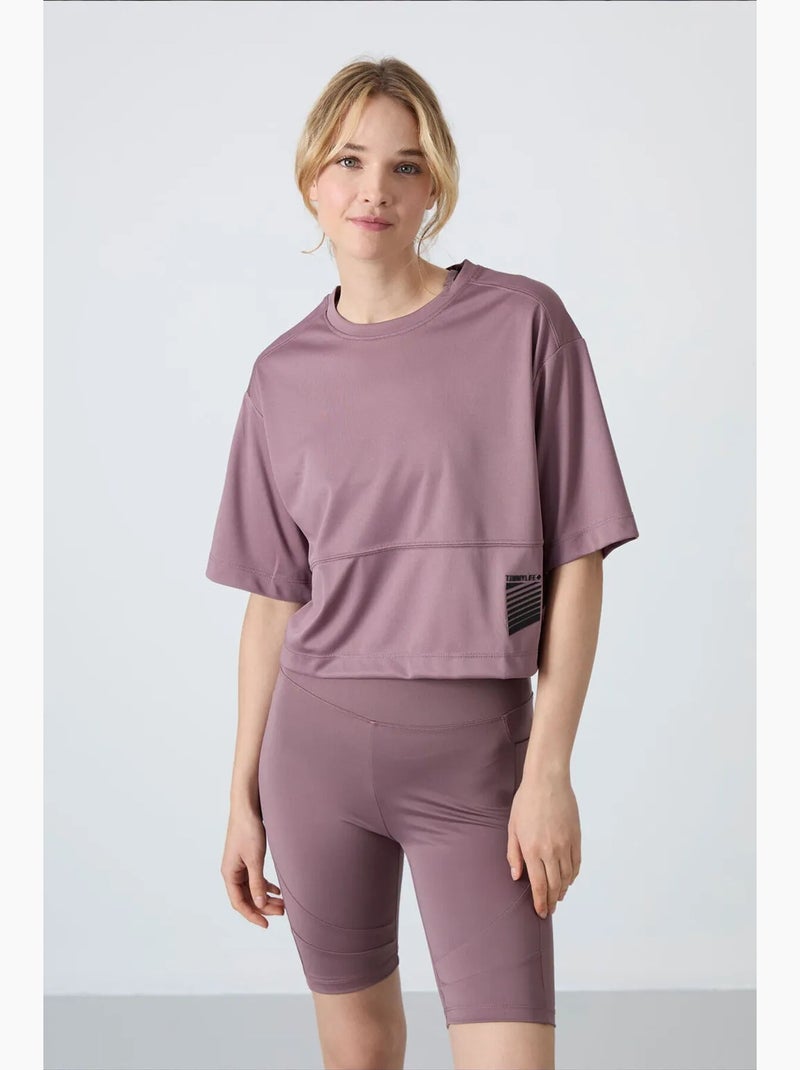 T-shirt mulher oversize crop tommy Cinza escuro - Kiabi