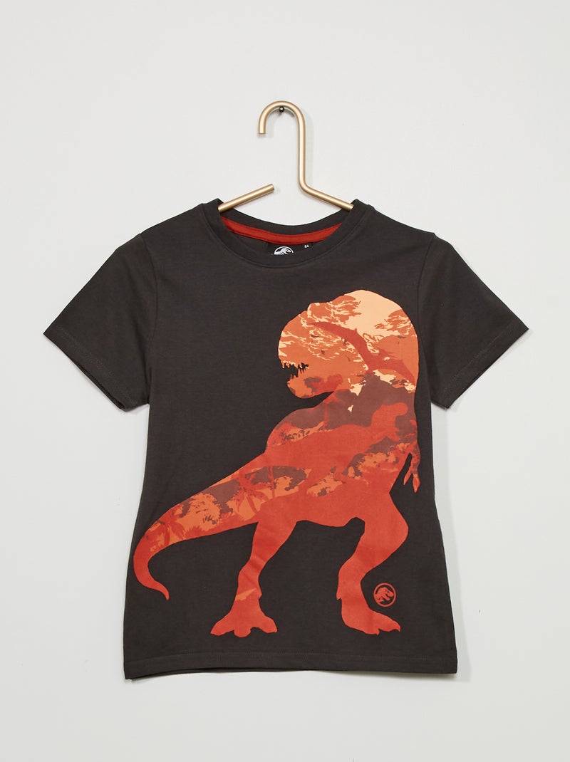 T-shirt 'Mundo Jurássico' CINZA - Kiabi