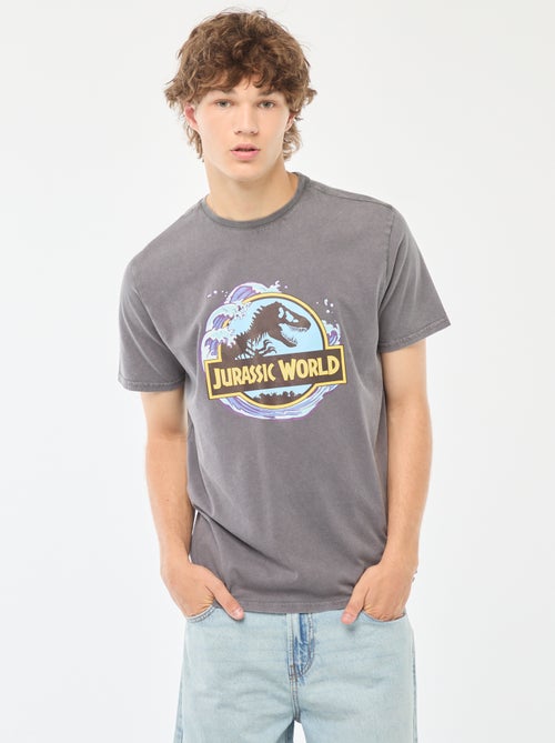 T-shirt 'Mundo Jurássico' de manga curta - Kiabi