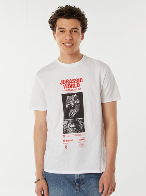 T-shirt 'Mundo Jurássico' de manga curta - Kiabi
