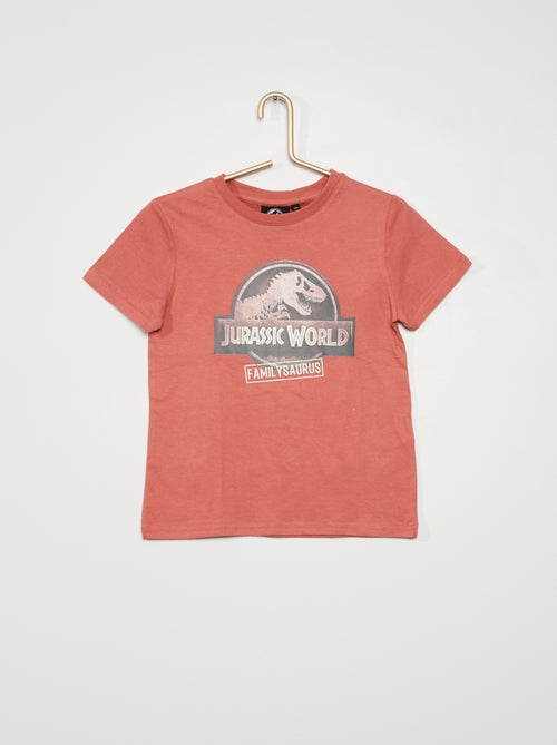 T-shirt 'Mundo Jurássico' em jersey - Kiabi