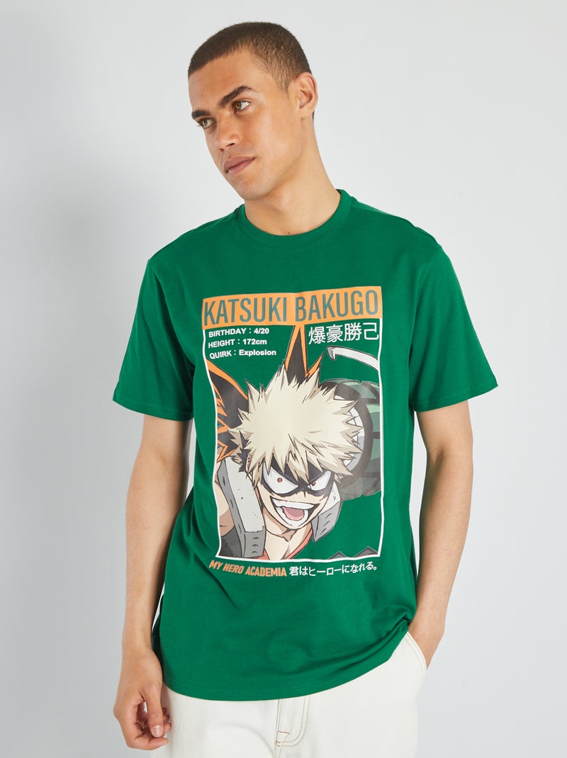 T-shirt 'My Hero Academia' em jersey VERDE - Kiabi