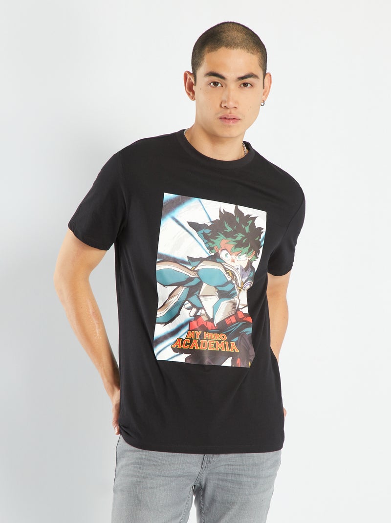 T-shirt 'My Hero Academia' PRETO - Kiabi