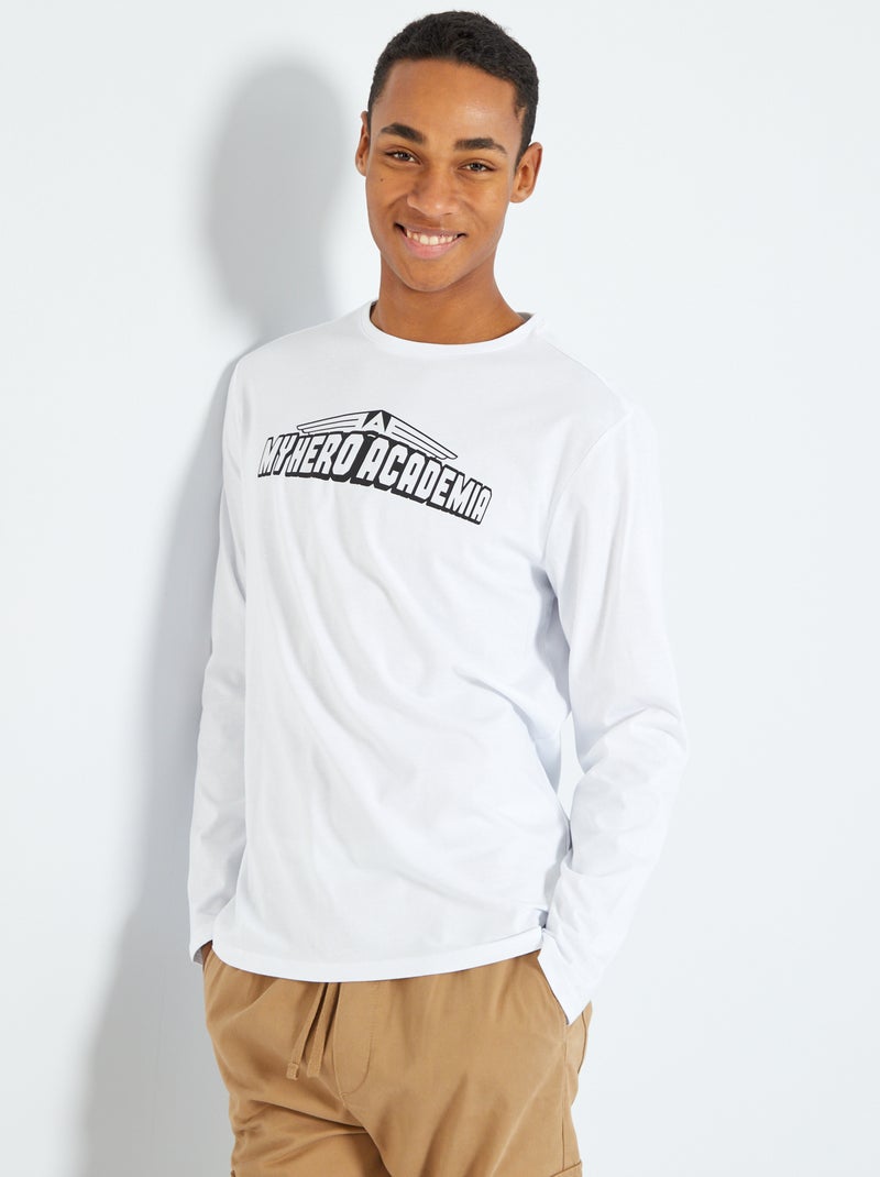 T-shirt 'My Hero Academy' Branco - Kiabi