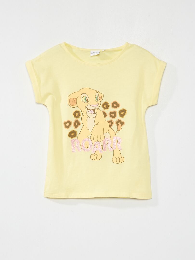 T-shirt 'Nala' 'O Rei Leão' 'Disney' Amarelo - Kiabi