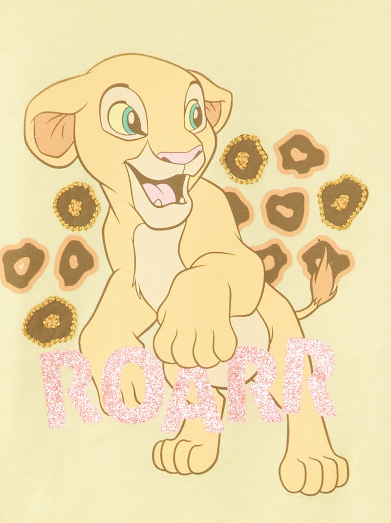 T-shirt 'Nala' 'O Rei Leão' 'Disney' Amarelo - Kiabi