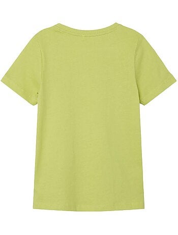 T-shirt Name it Berte para Rapaz Verde e Branco