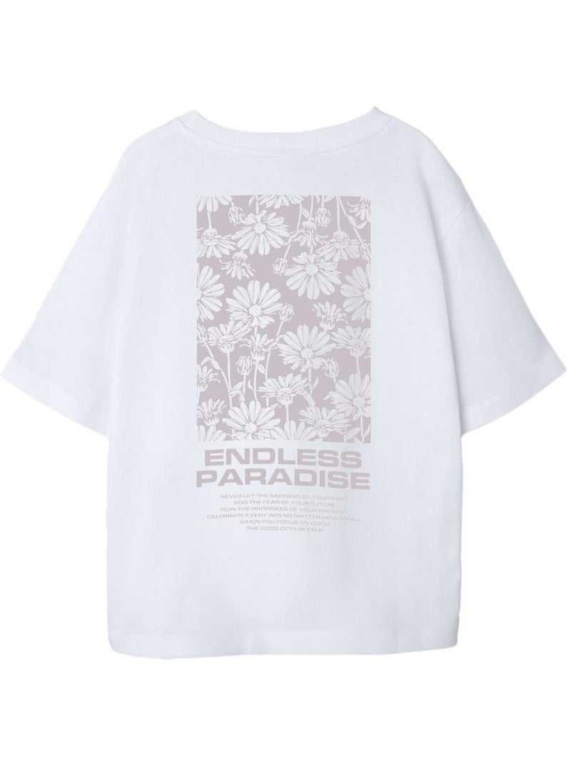 T-shirt Name It Dagmar Branco para Menina Branco - Kiabi