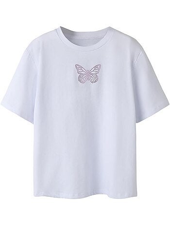 T-shirt name it flonnis branco para menina