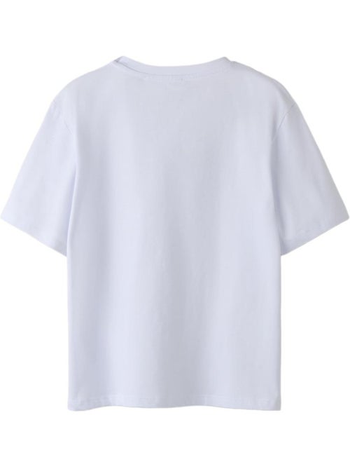 T-shirt name it flonnis branco para menina - Kiabi