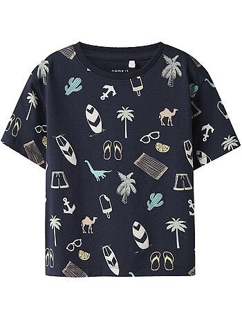 T-Shirt Branco para Rapaz Name it Jer