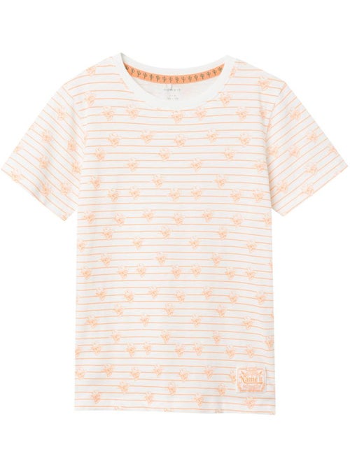 T-shirt Name It Kent para Rapaz Branco/Laranja - Kiabi T-shirt Name It Kent para Rapaz Branco/Laranja - Kiabi