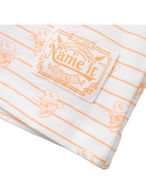 T-shirt Name It Kent para Rapaz Branco/Laranja - Kiabi T-shirt Name It Kent para Rapaz Branco/Laranja - Kiabi