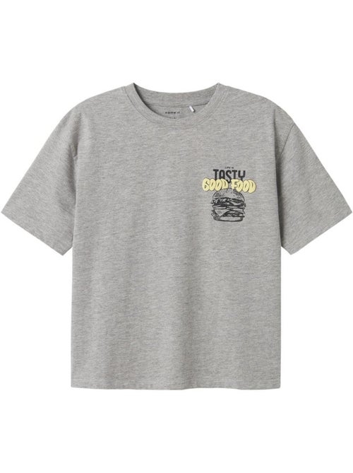 T-shirt Name it Mtibilbo para Rapaz Cinzento/Amarelo - Kiabi T-shirt Name it Mtibilbo para Rapaz Cinzento/Amarelo - Kiabi