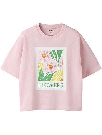 T-shirt Name it Nkfhelga Rosa para Menina