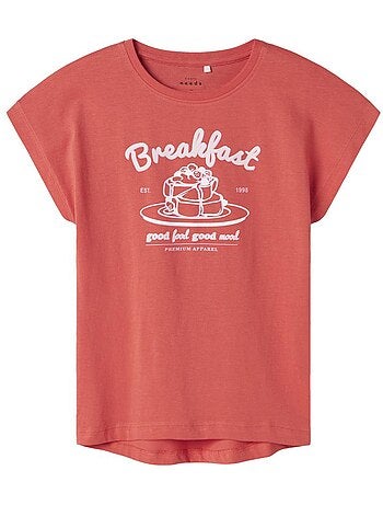 T-shirt name it spiced coral para menina