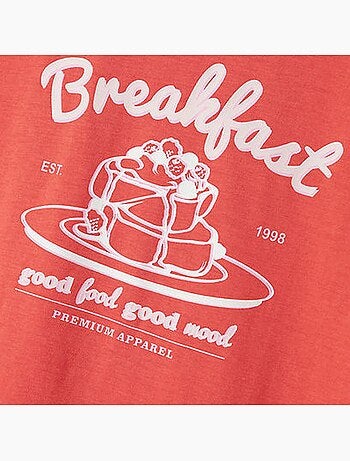 T-shirt name it spiced coral para menina
