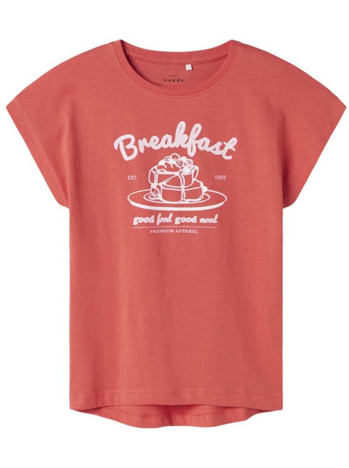 T-shirt Name It Spiced Coral para Menina - Kiabi