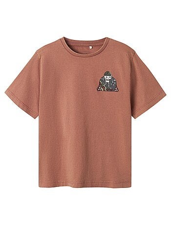 T-shirt Name it Tialfa para Rapaz Cor Ferrugem