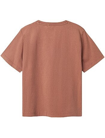 T-shirt Name it Tialfa para Rapaz Cor Ferrugem