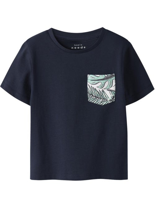 T-shirt Name It Valmas para Menino Azul-Marinho - Kiabi