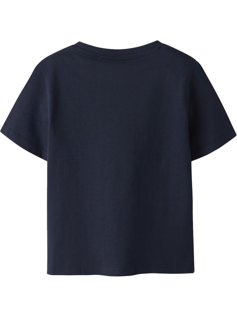T-shirt Name It Valmas para Menino Azul-Marinho Azul-marinho - Kiabi