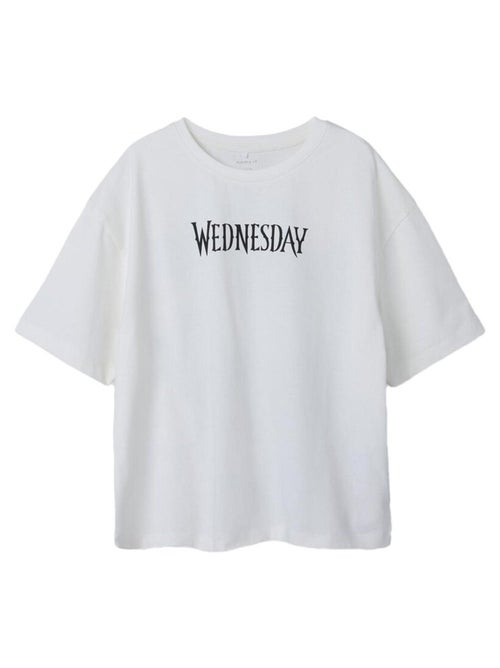 T-shirt Name it Wednesday para Menina Branco - Kiabi T-shirt Name it Wednesday para Menina Branco - Kiabi