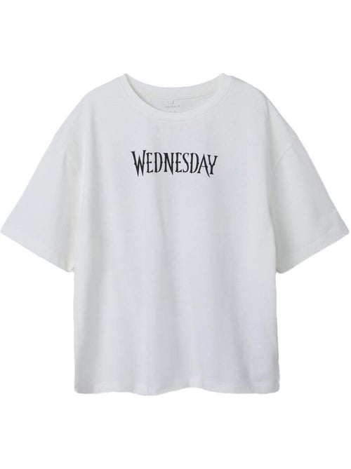 T-shirt Name it Wednesday para Menina Branco - Kiabi T-shirt Name it Wednesday para Menina Branco - Kiabi